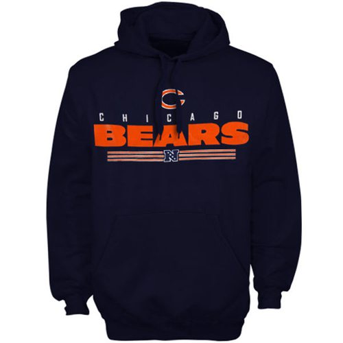 Chicago Bears Critical Victory VI Hoodie Navy Blue - Click Image to Close